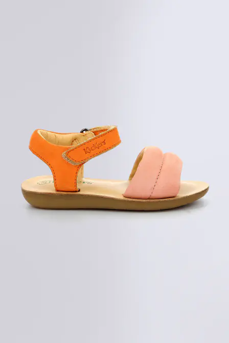 Kickpuff Up - Sandales rose et orange pour fille - Kickers © Site Officiel Kickpuff Up - Sandales rose et orange pour fille - Kickers © Site Officiel