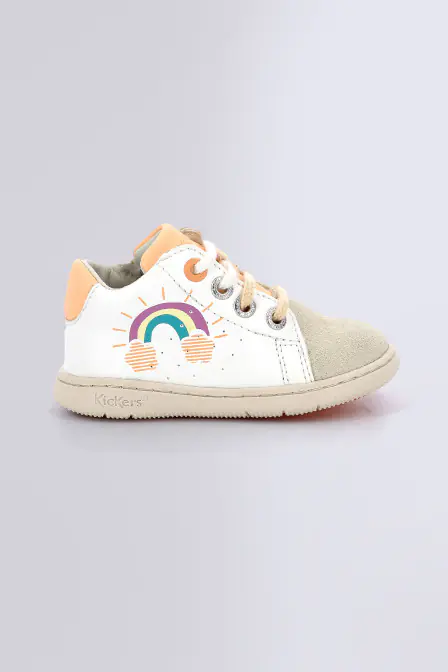 Kickblace - Stivaletti bianco da ragazza - Kickers © Sito ufficiale