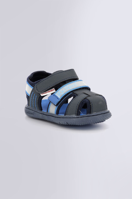 Kickbeachou - Sandalias azul marino para niño - Kickers © Página oficial