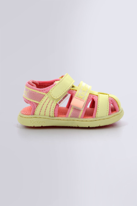 Kickbeachou - Sandales jaune pour garçon - Kickers © Site Officiel