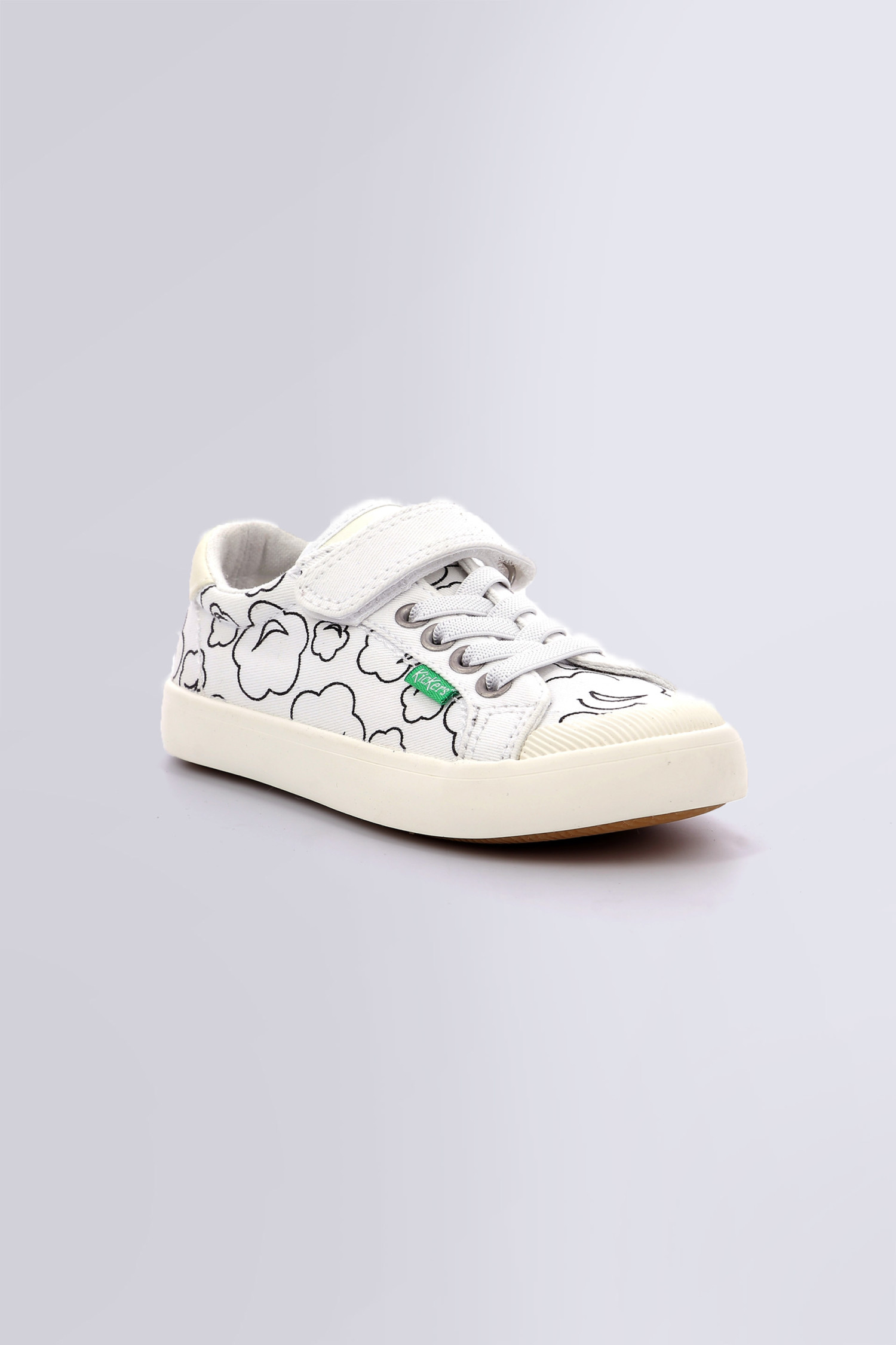 kickers Kickgoldi Blanc imprime