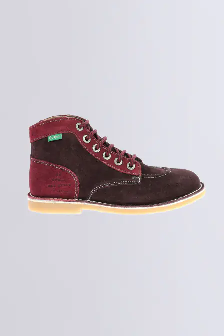 Kick Legend - Bottines bordeaux et rouge pour femme - Kickers © Site Officiel