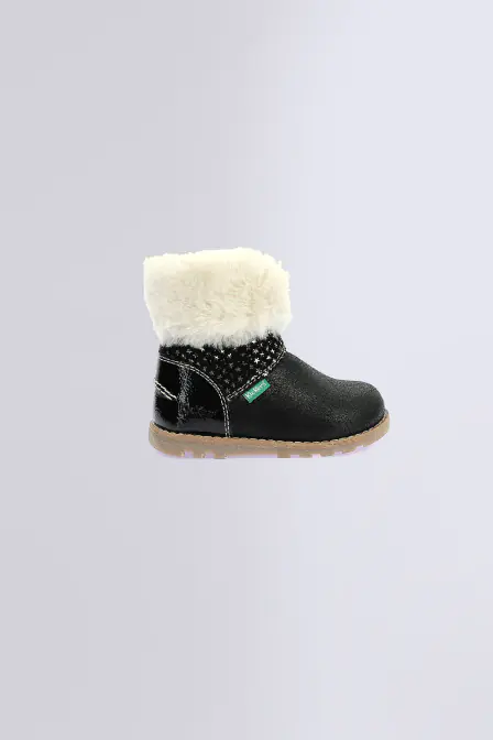 Nonofur - Boots noires pour fille - Kickers © Site Officiel