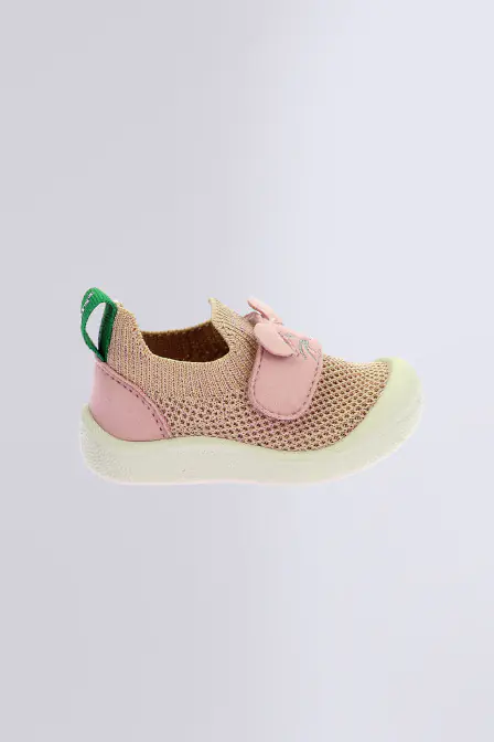 Kickratch - Chaussons rose clair pour fille et garçon - Kickers © Site Officiel