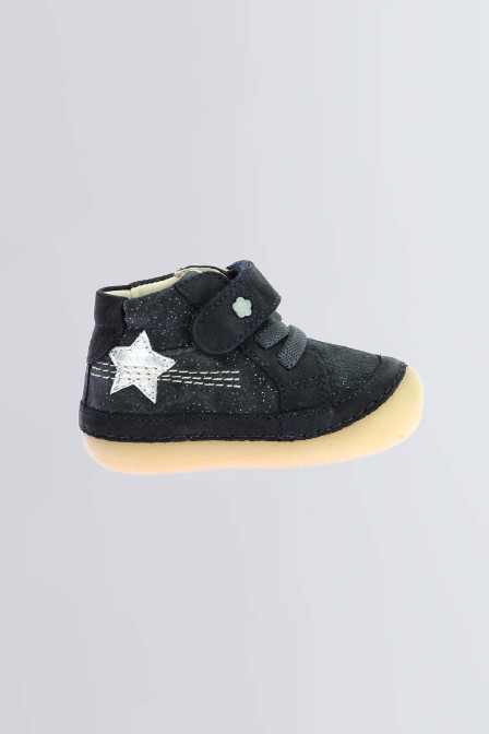 Sokistic | Bottillons marine brillant pour bébé | Kickers © Site Officiel