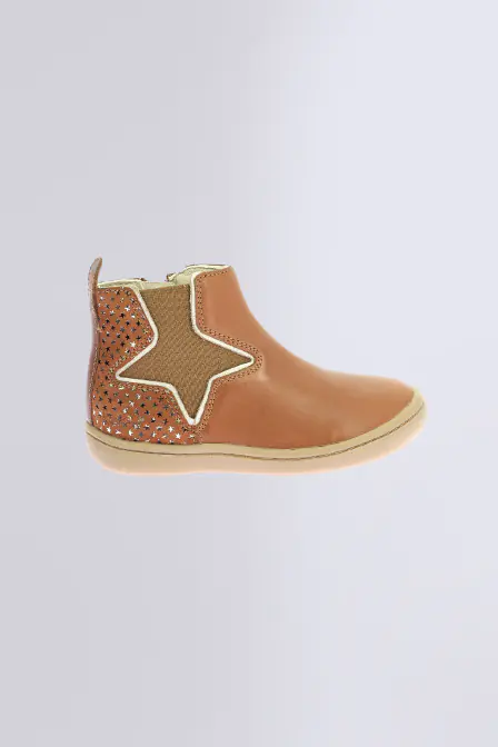 Kick Popstar - Botines camello para niña - Kickers © Página oficial