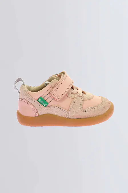Kickfreshi - Sneakers rose clair pour fille et garçon - Kickers © Site Officiel