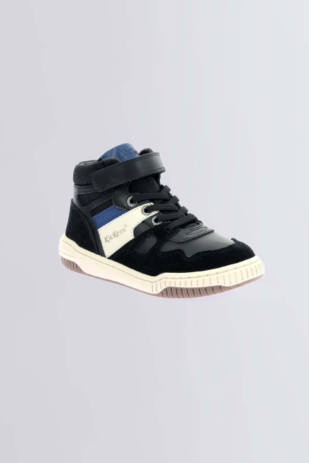 Kick92 | Zapatillas altas negras y azules para niño | Kickers © Sitio Oficial Kick92 | Zapatillas altas negras y azules para niño | Kickers © Sitio Oficial