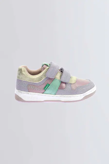 Kalido - Sneakers púrpura y rosa para niña - Kickers © Página oficial