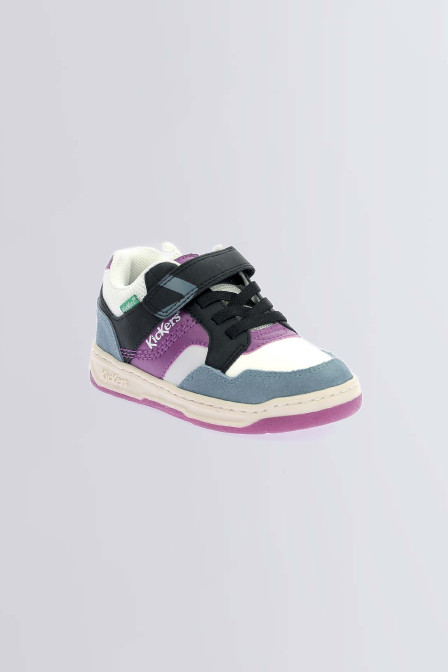 Kickarting Schwarz Violett | Stylishe Unisex Streetwear-Sneaker | Kickers © Offizielle Webseite