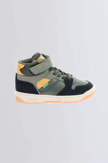Kickado | Baskets hautes kaki pour fille et garçon | Kickers © Site Officiel