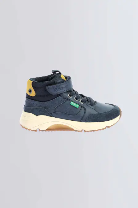Runrun High - Sneakers marine pour garçon - Kickers © Site Officiel