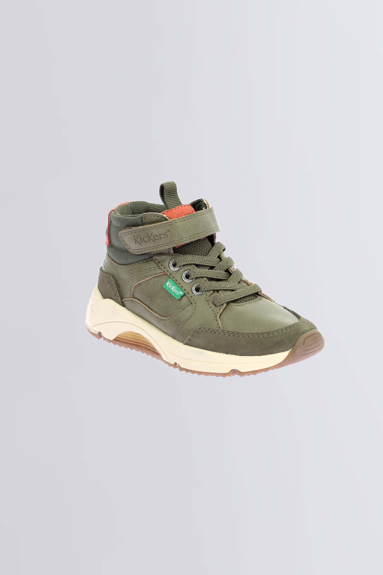 kickers Runrun high Kaki Prix usine Chaussures