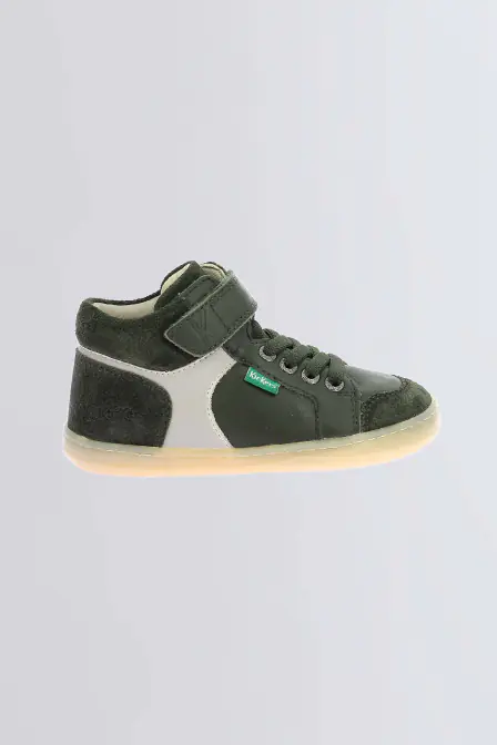 Kickbaryl - Sneakers hautes kaki pour garçon - Kickers © Site Officiel