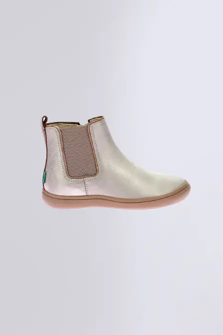Kick Pop - Boots beige et champagne pour fille - Kickers © Site Officiel