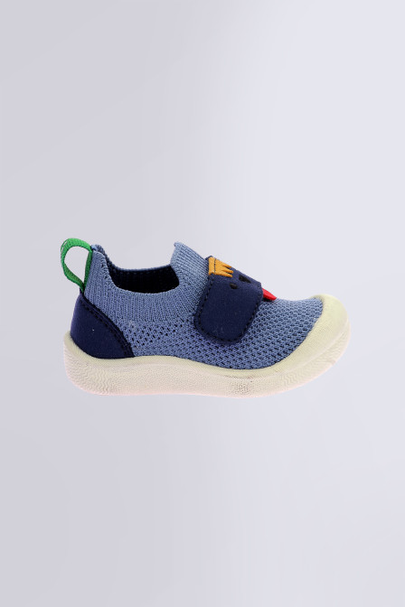 Kickratch - Chaussons bleu foncé pour fille et garçon - Kickers © Site Officiel