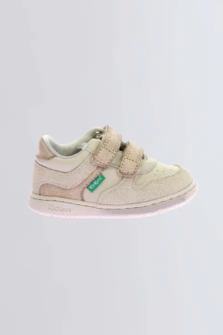 Kickmotion beige sneakers for girl - Kickers © Official website