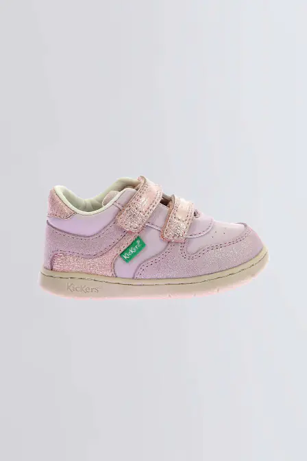 Kickmotion - Sneakers violettes et roses pour fille - Kickers © Site Officiel