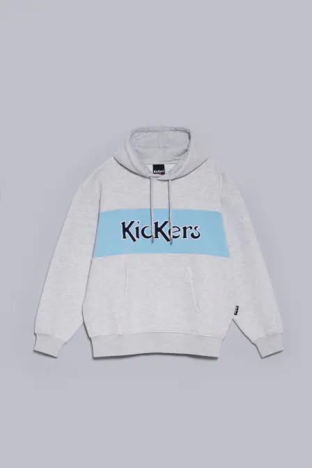 Kick Clive - Sudadera con capucha gris claro para hombre - Kickers © Página oficial Kick Clive - Sudadera con capucha gris claro para hombre - Kickers © Página oficial
