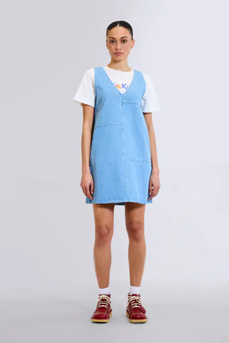 Kick Tessa - Robe en jean bleue pour femme - Kickers © Site Officiel