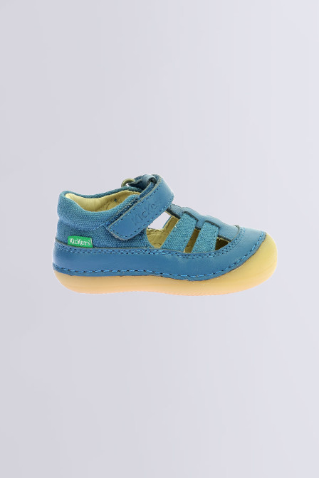 Kick Sushyk - Salomés bleues pour fille et garçon - Kickers © Site Officiel