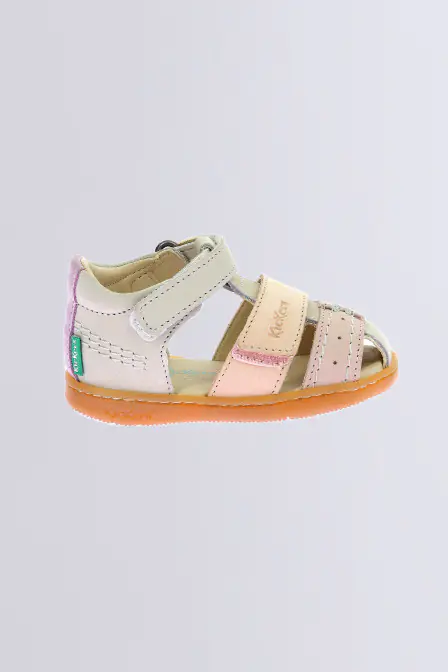Kick Bazar - Sandalias beige claro para niña - Kickers © Página oficial