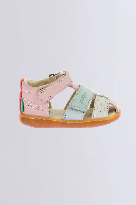 Kick Bazar - Sandales rose clair pour fille - Kickers © Site Officiel