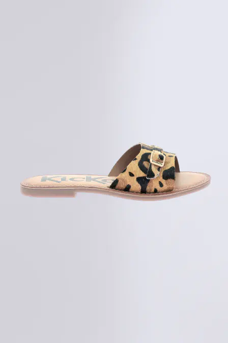 Kick Diwana - Mules léopard pour femme - Kickers © Site Officiel
