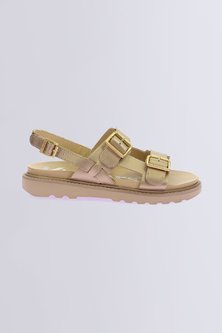Neosummer gold sandals for woman - Kickers © Official website