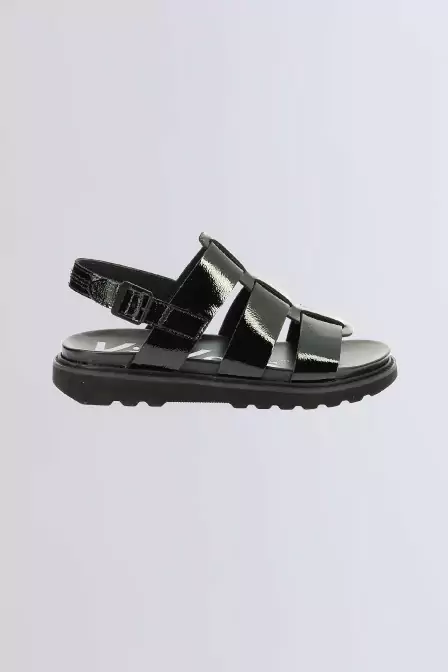 Neosinead - Sandales noir vernis pour femme - Kickers © Site Officiel