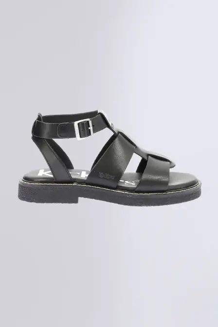 Kick Lila - Sandales noires pour femme - Kickers © Site Officiel
