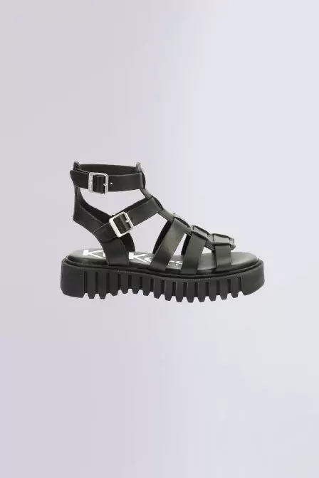 Kick Fabiola - Sandales noires pour femme - Kickers © Site Officiel