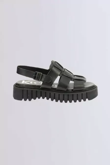 Kick Faliya - Sandales noires pour femme - Kickers © Site Officiel