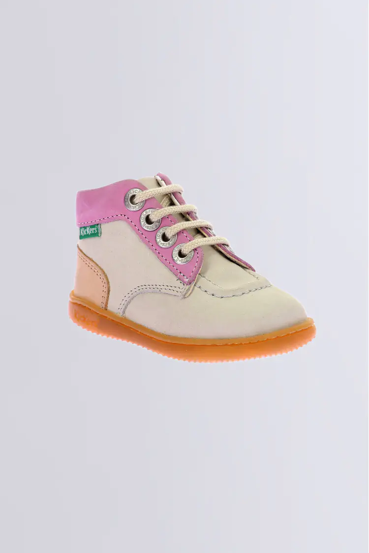 Kickiconic Blanc casse rose corail Kickiconic Blanc casse rose corail