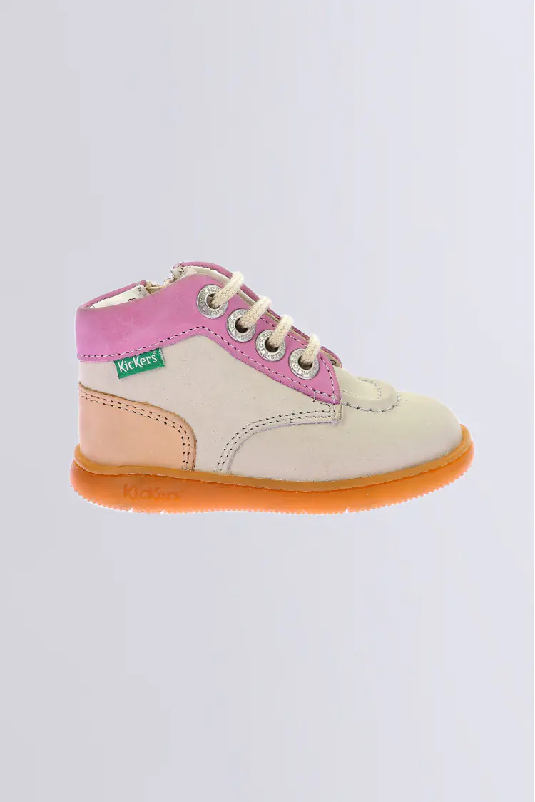 Kickiconic Blanc casse rose corail Kickiconic Blanc casse rose corail