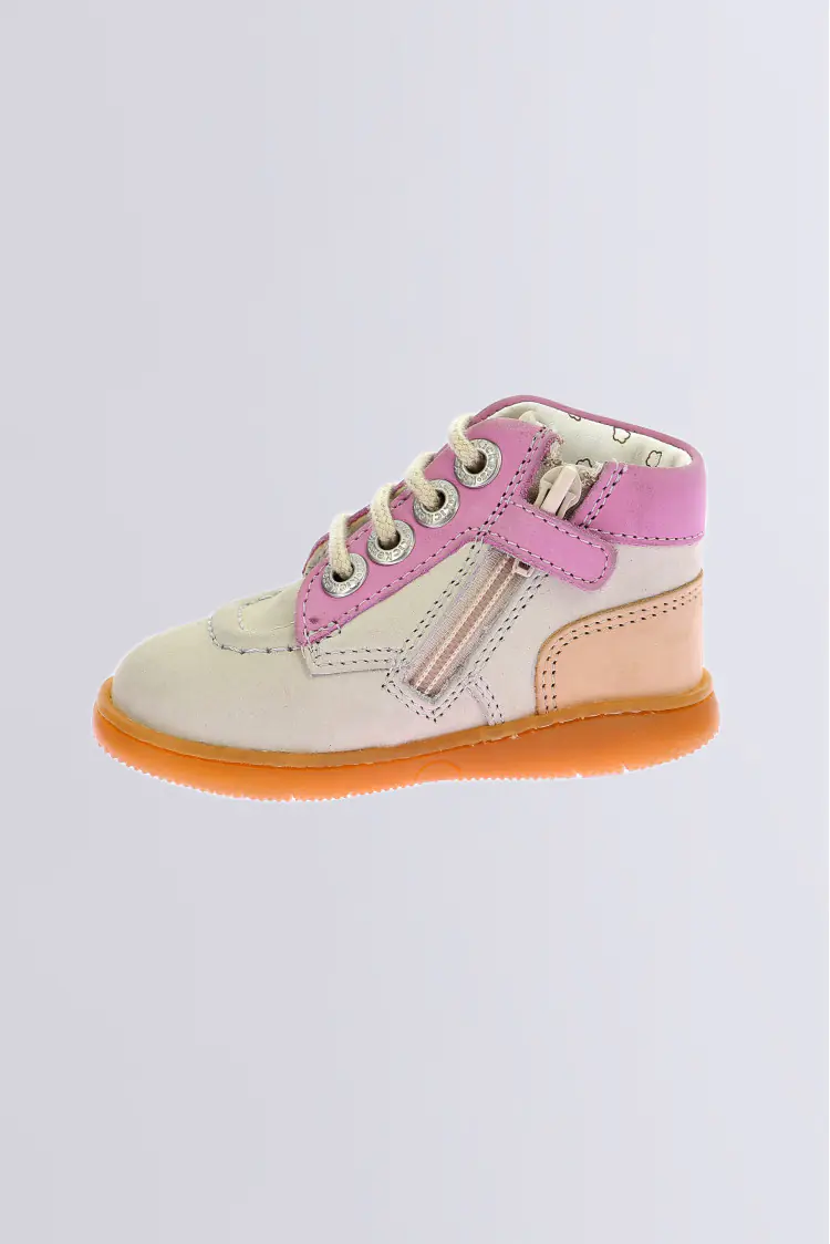 Kickiconic Blanc casse rose corail Kickiconic Blanc casse rose corail