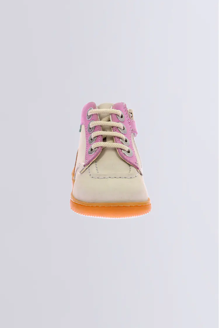 Kickiconic Blanc casse rose corail Kickiconic Blanc casse rose corail
