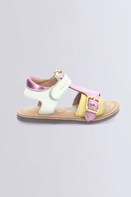 Diazz - Sandales blanc et multicolore pour fille - Kickers © Site Officiel