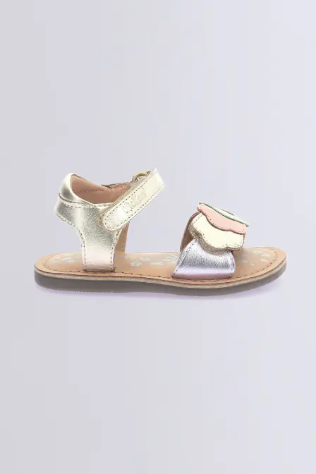 Dyastar - Sandales or et multicolore pour fille - Kickers © Site Officiel