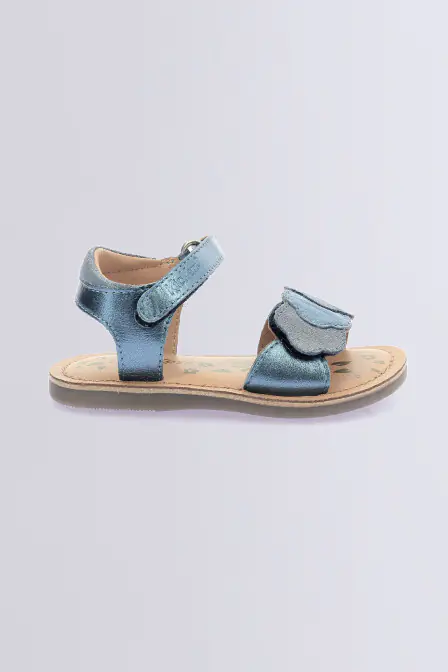 Dyastar | Sandales bleues irisés pour bébé | Kickers © Site Officiel