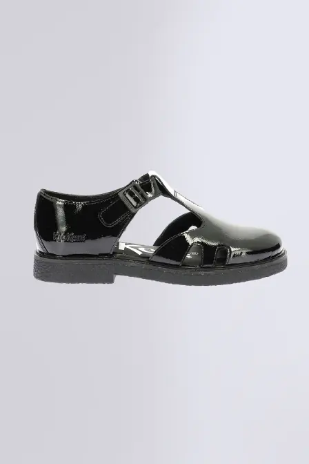 Kick Leryne - Sandali nero verniciato da donna - Kickers © Sito ufficiale