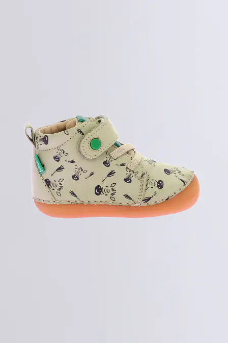 Sonizikro - Bottillons kaki à imprimé zèbre pour garçon - Kickers © Site Officiel