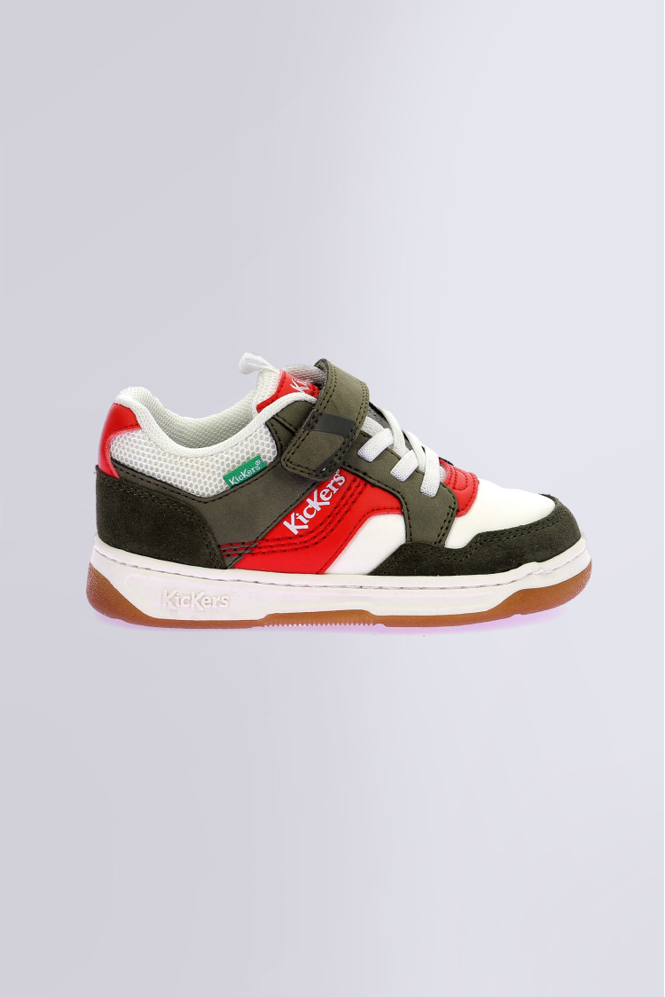 Kickarting Blanc kaki rouge Kickarting Blanc kaki rouge