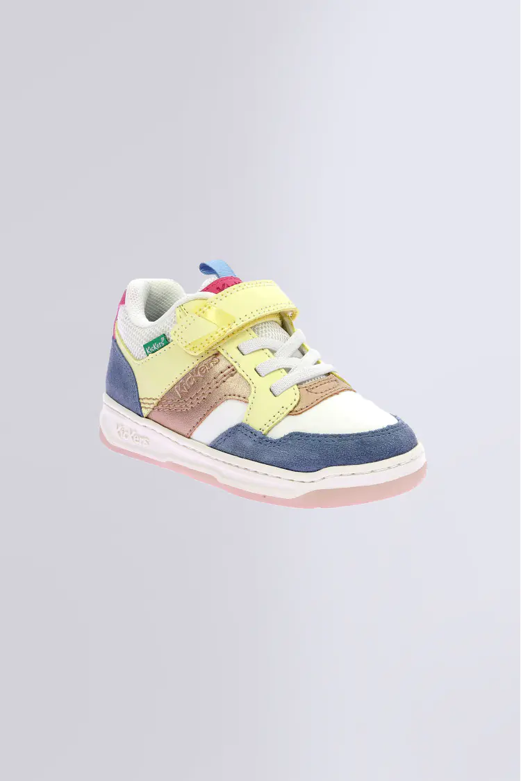 Kickarting Blanc bleu jaune