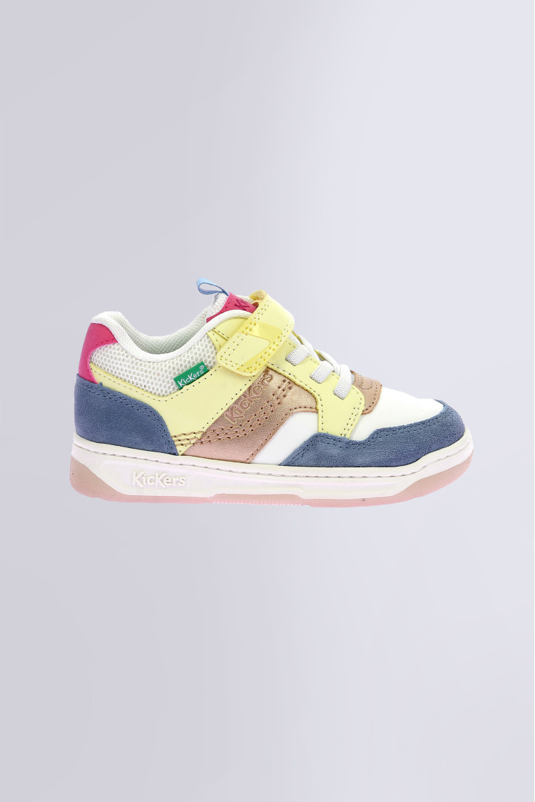 Kickarting Blanc bleu jaune Kickarting Blanc bleu jaune