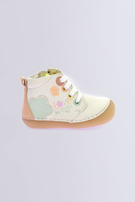 Kick Soniflo - Stiefeletten in weiß und bunt für Mädchen - Kickers © Offizielle Website