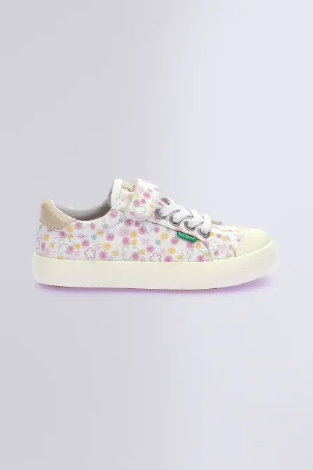 Kickgoldi - Baskets blanches pour fille - Kickers © Site Officiel