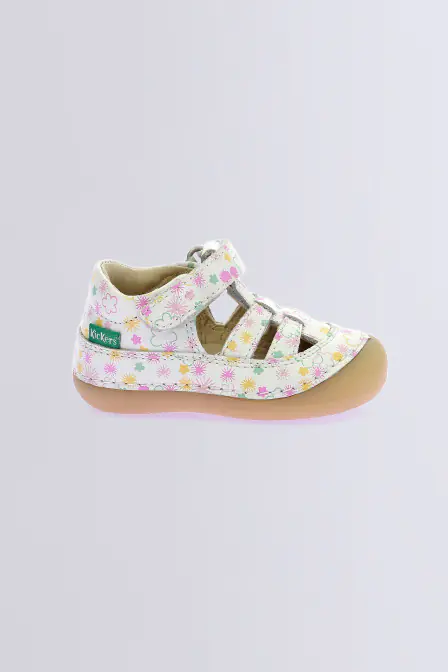 Kick Sushyk - Salomés blanches pour fille - Kickers © Site Officiel