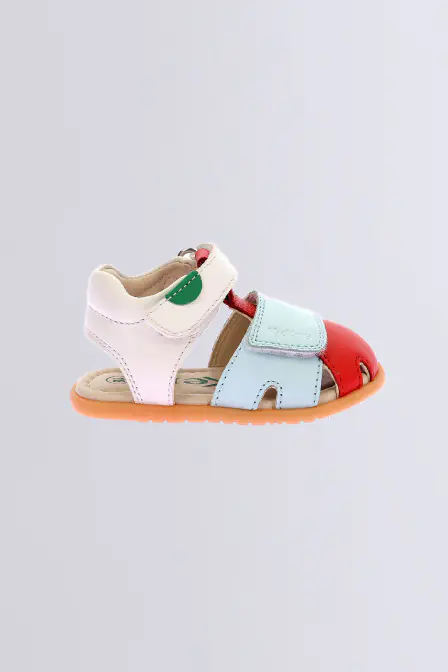 Kick Sumkratch - Sandales blanc, rouge et vert pour garçon - Kickers © Site Officiel