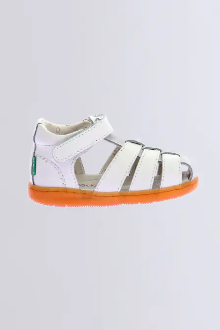 Kick Flo - Sandales blanches pour fille - Kickers © Site Officiel